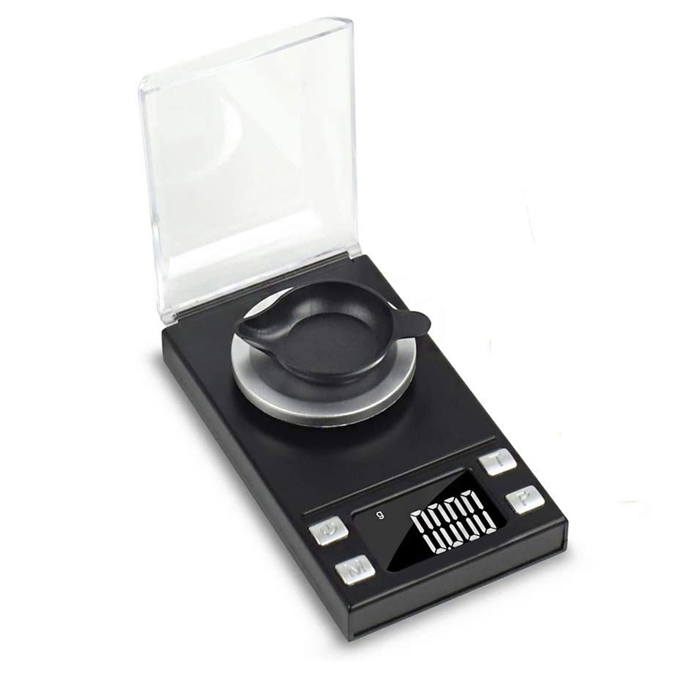 Xlab Medical - เครื่องชั่งน้ําหนักอิเล็กทรอนิกส์เครื่องชั่งความแม่นยํา 0.001 LCD เครื่องประดับดิจิตอลสมุนไพร Lab น้ําหนักมิลลิกรัมขนาด