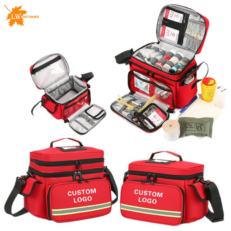 First Aid Kit - ชุดปฐมพยาบาลพร้อมโลโก้ ชุดปฐมพยาบาลฉุกเฉินแบบพกพากันน้ำ ชุดปฐมพยาบาลสำหรับรถยนต์ พิมพ์ลายชื่อ