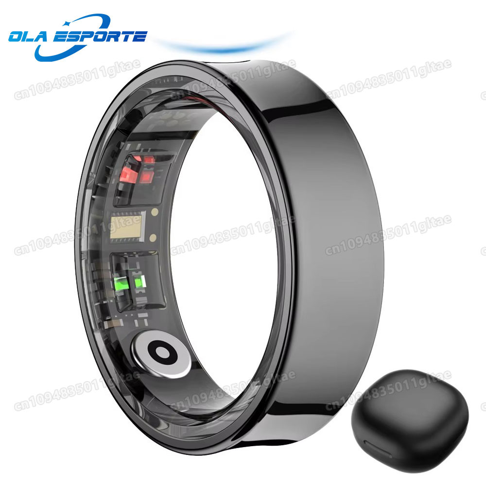 Blood Pressure Monitor - แหวนอัจฉริยะ R10 พร้อมเคสชาร์จ สำหรับผู้ชายและผู้หญิง ตรวจวัดความดันโลหิต สุขภาพ
