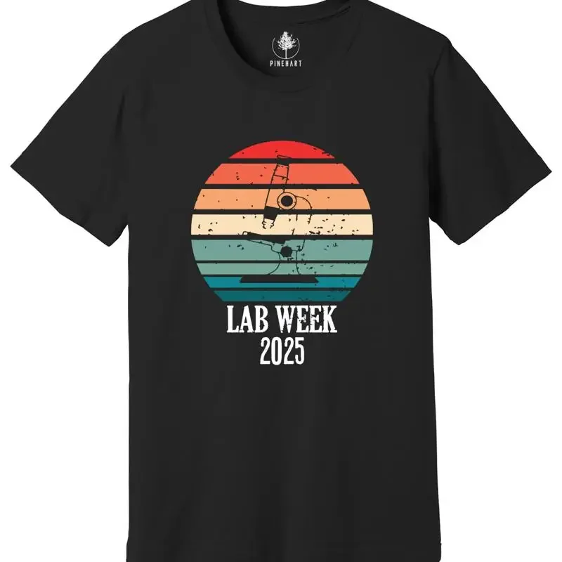 Medical Lab Week 2025 - เสื้อยืด Retro Lab Week 2025, เสื้อยืดห้องปฏิบัติการทางการแพทย์,