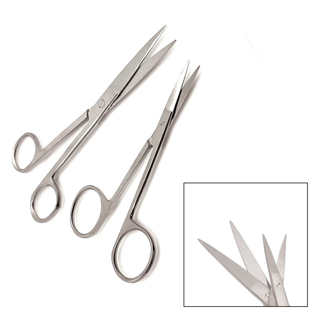 Medical Scissors - คุณภาพสูงกรรไกรผ่าตัดตรงสแตนเลสทางการแพทย์ Ophthalmic Instrument ฆ่าเชื้อได้