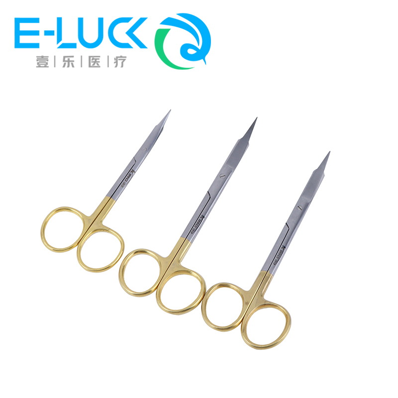 Medical Scissors - 1 ชิ้นทันตกรรมผ่าตัดทางการแพทย์ผ่ากรรไกร Dressing โค้ง/ตรง Sharp กรรไกรเครื่องมือสแตนเลส