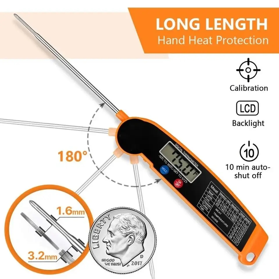 เทอร์โมมิเตอร์วัดอุณหภูมิอาหาร - Thermometer Digital บทวิจารณ์และราคา