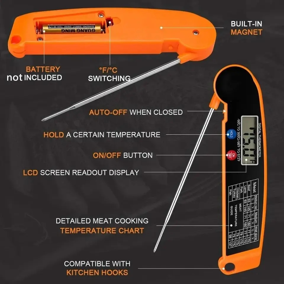 เทอร์โมมิเตอร์วัดอุณหภูมิอาหาร - Thermometer Digital บทวิจารณ์และราคา