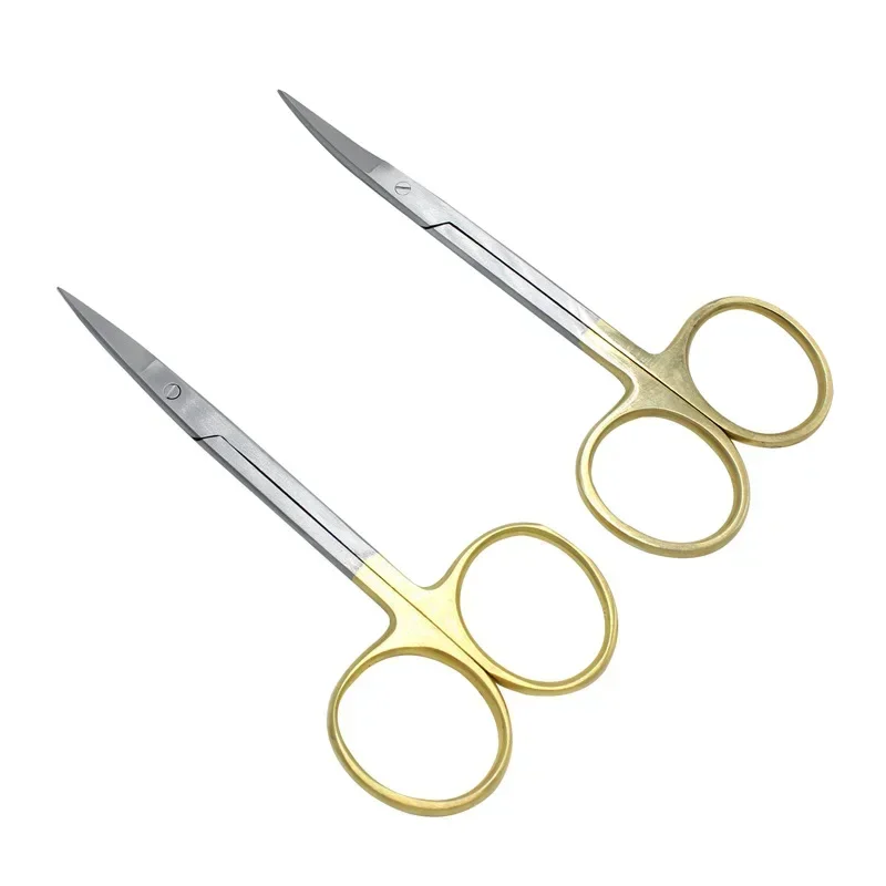 5PcDentalผ่าตัดกรรไกรตรง/โค้งT - Medical Scissors บทวิจารณ์และราคา